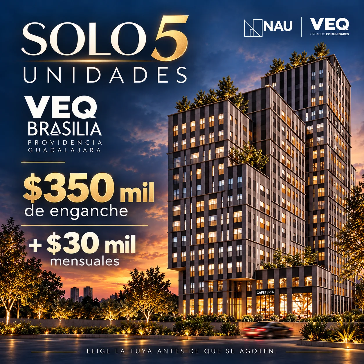 🏙️ ¡SOLO 5 DEPARTAMENTOS DISPONIBLES EN PROVIDENCIA! 🔥