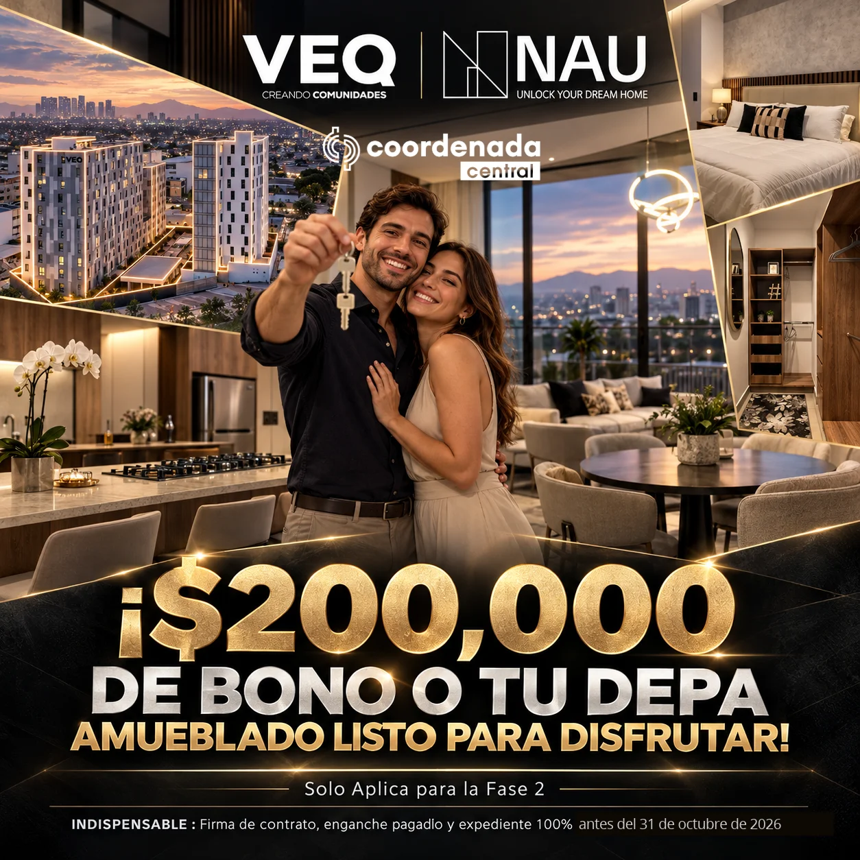 🔥 ¡$200,000 DE BONO O TU DEPA AMUEBLADO LISTO PARA DISFRUTAR!
