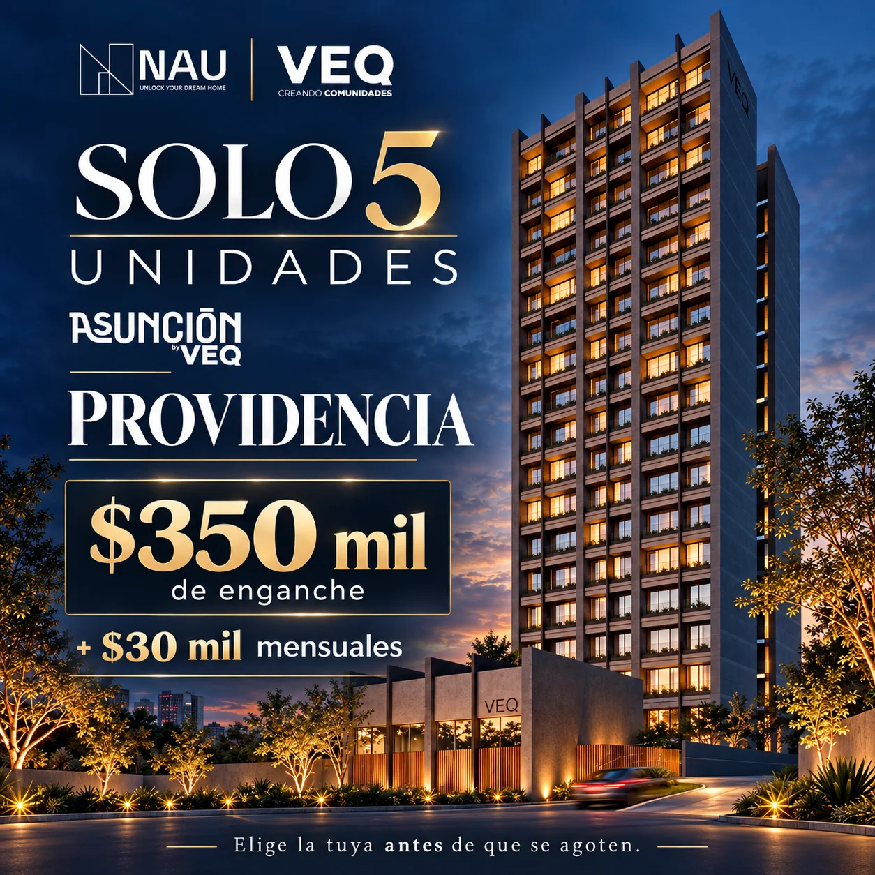 🔥 ¡ESTRENA EN PROVIDENCIA DESDE $350 MIL DE ENGANCHE! 🏙️