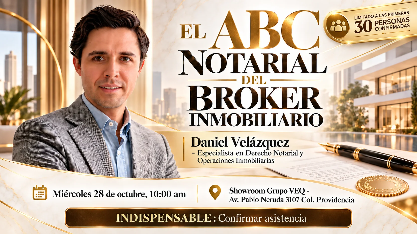 GDL | Miércoles Inmobiliario | El ABC notarial del Broker inmobiliario | Daniel Velázquez